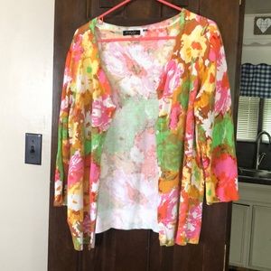 Floral cardigan XL